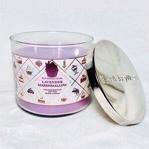 Bath & Body Works Lavender Marshmallow 3 Wick Candle